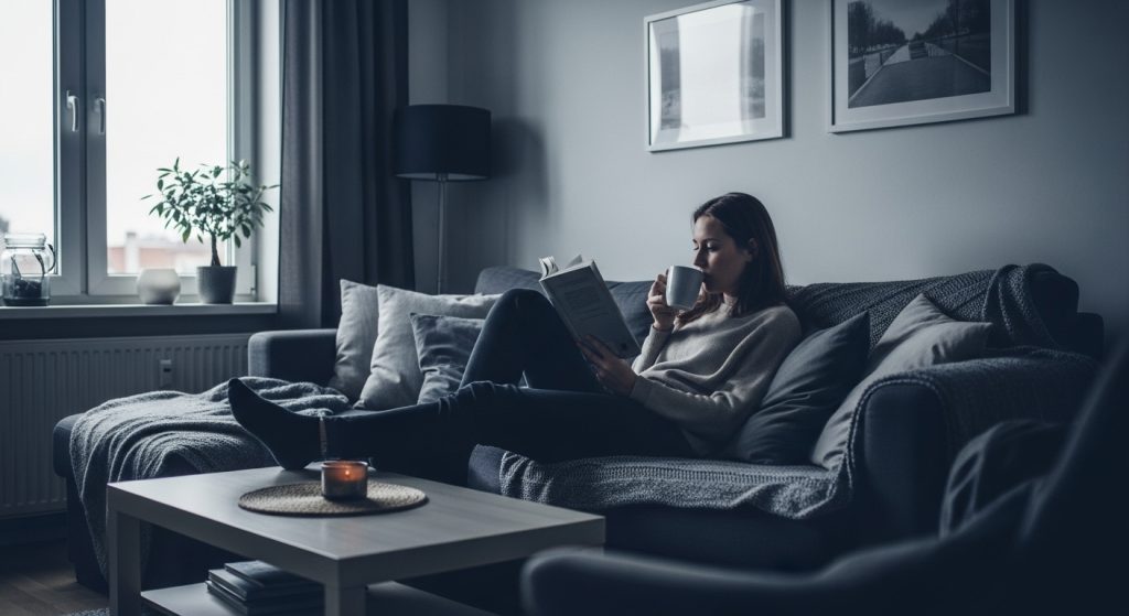 Les Teintes de Gris et Bleu Profond : Pourquoi elles Dominent les Intérieurs Hivernaux