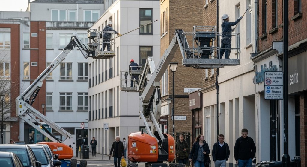 Peinture extérieure : les machines haute portée pour façades difficiles d’accès