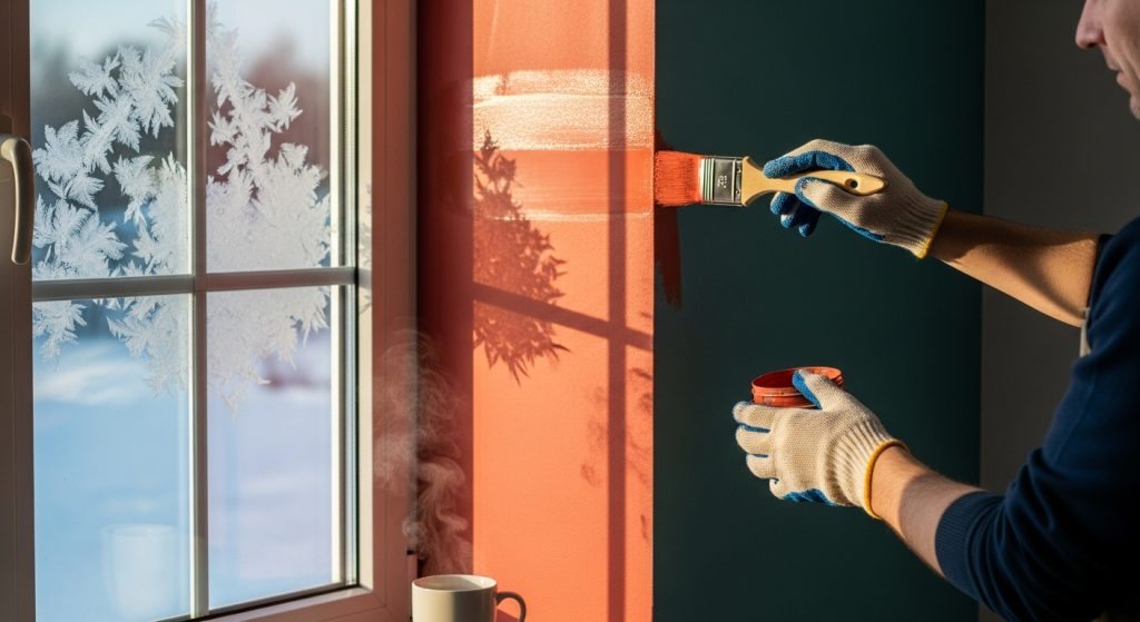 Le Secret des Décorateurs pour Peindre Sans Traces en Plein Hiver