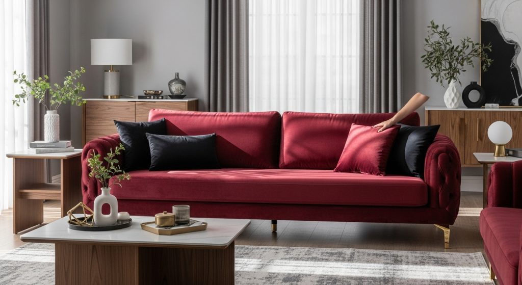 Le Ton Bordeaux Luxe qui Remplace Enfin le Gris dans Toutes les Maisons