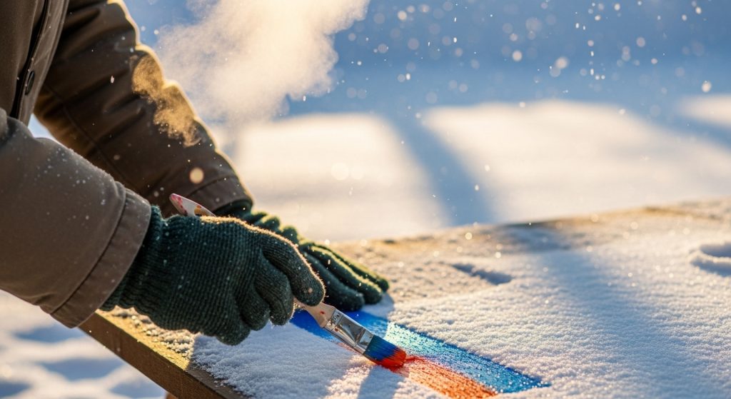 Peindre en hiver : ce qu’il faut absolument savoir avant de se lancer