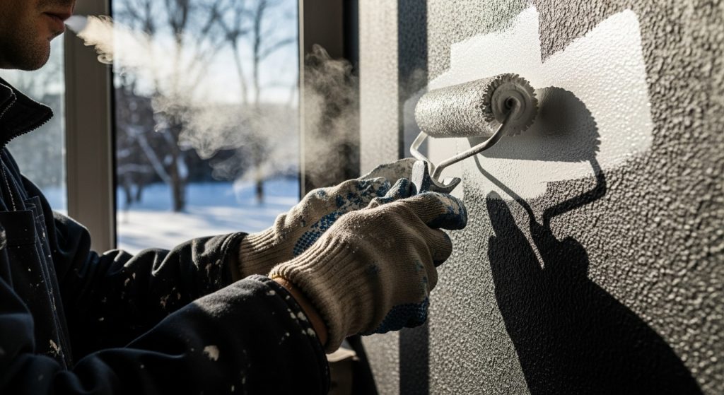 Peindre en hiver fait-il vraiment gagner du temps sur les délais ?