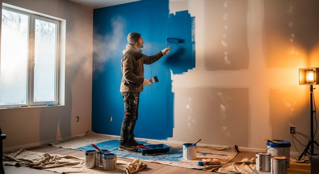 Peintre en hiver : prix, contraintes et opportunités pour les clients